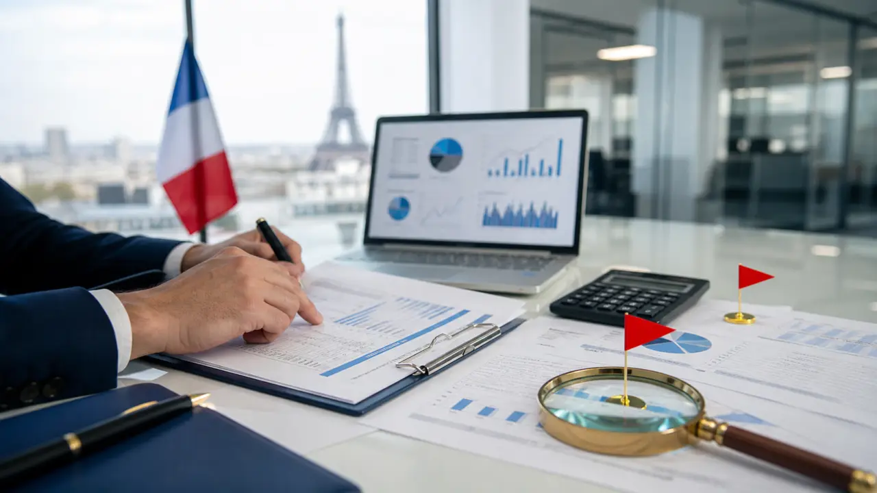 Professionnels en réunion d'audit dans un bureau moderne