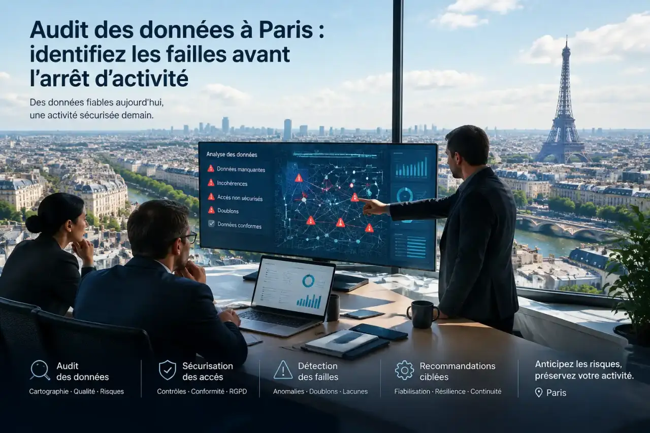 Audit des données à Paris : identifiez les failles avant l’arrêt d’activité