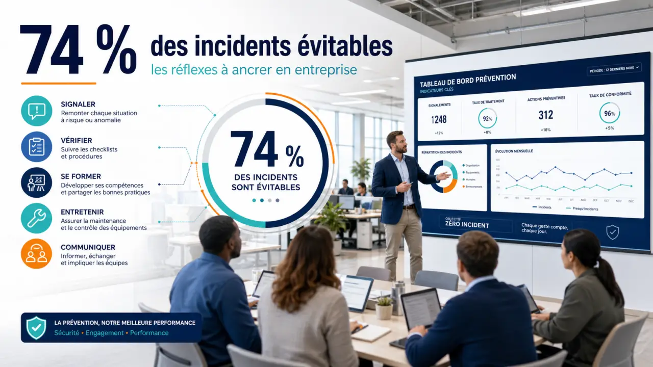 74 % des incidents évitables : les réflexes à ancrer en entreprise