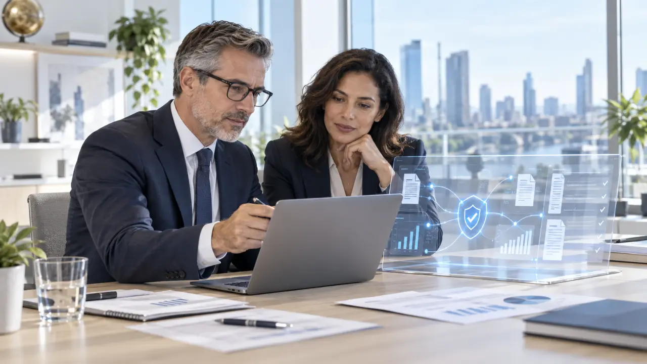 Illustration de l'intelligence artificielle appliquée à la finance et à l'audit moderne